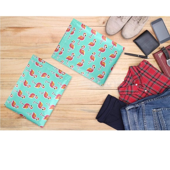 🎉LAST SET🦩 20 Designer Flamingo Poly Mailers- 10 x 13 inch - Picture 5 of 6